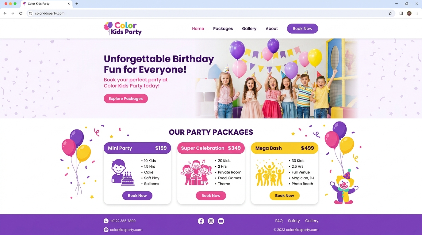 Color Kids Party Redesign Látványterv