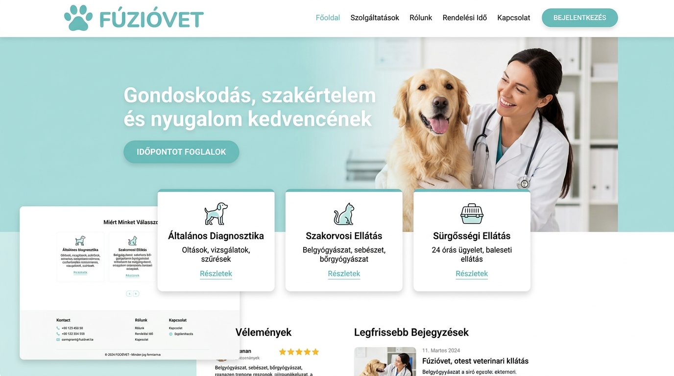 FúzióVet Redesign Látványterv