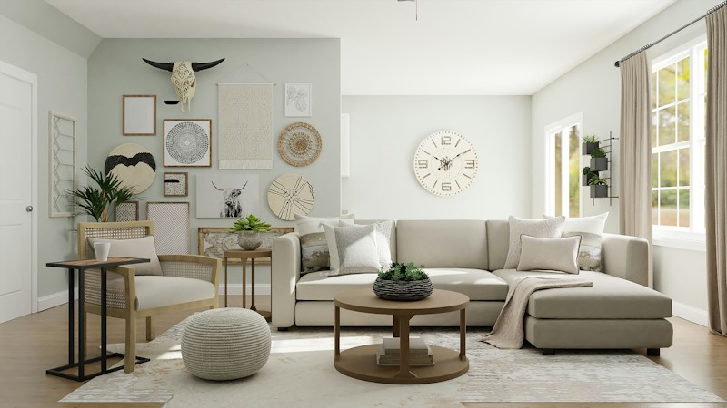Styling moodboard for Collected Details showing tactile swatches and materials